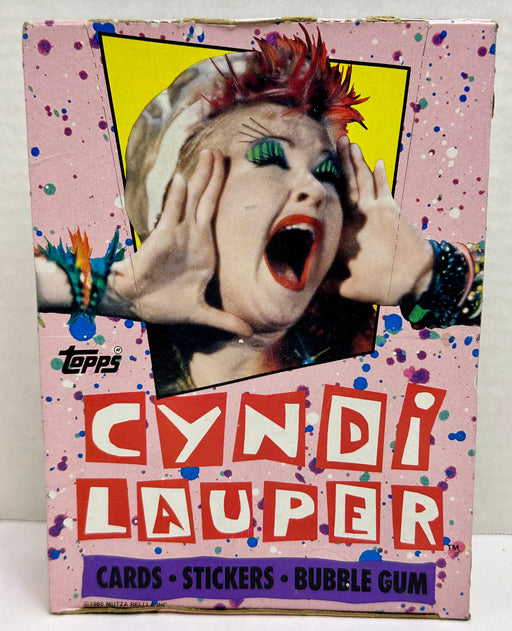1985 Cyndi Lauper Vintage Trading Card Wax Box 36 Packs Topps Full   - TvMovieCards.com