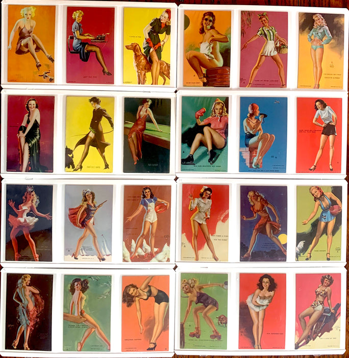 90 Different 1940s-50s Mutoscope Pin-Up Girls Cards Elvgren Moran Mozart
