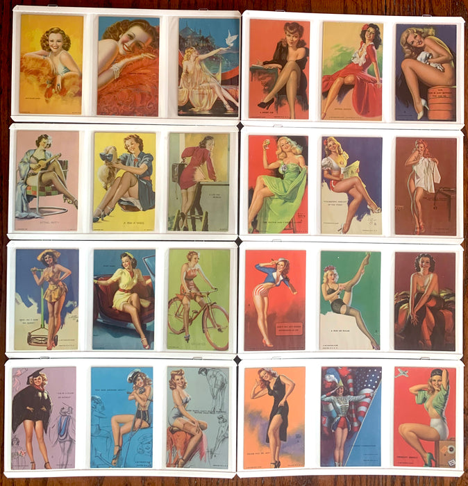 90 Different 1940s-50s Mutoscope Pin-Up Girls Cards Elvgren Moran Mozart