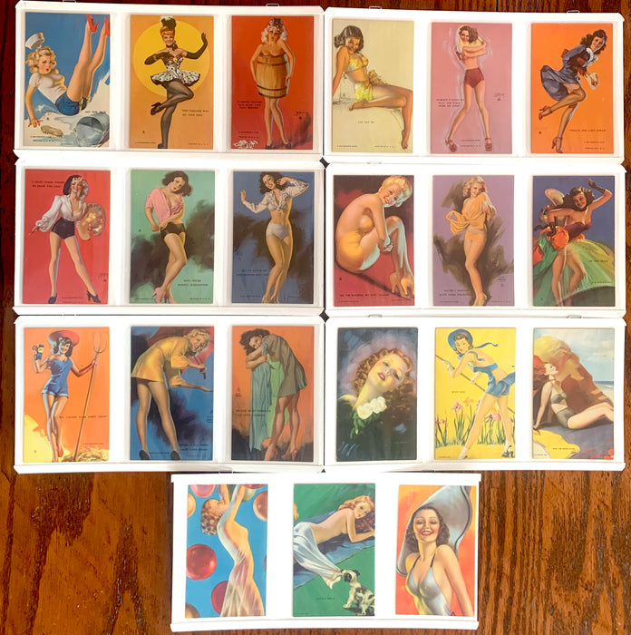 90 Different 1940s-50s Mutoscope Pin-Up Girls Cards Elvgren Moran Mozart