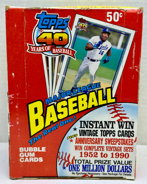 1991 Topps Baseball MLB Trading Card Box 36ct Factory Sealed Packs   - TvMovieCards.com