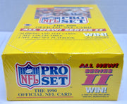 1990 Pro Set Official NFL Card Series II Trading Card Box 36ct Sealed   - TvMovieCards.com