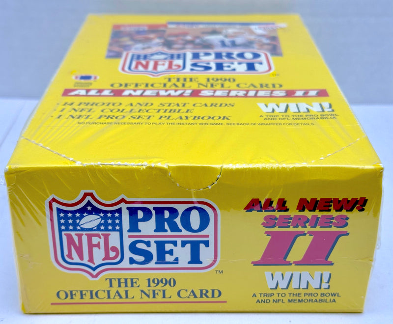 1990 Pro Set Official NFL Card Series II Trading Card Box 36ct Sealed   - TvMovieCards.com