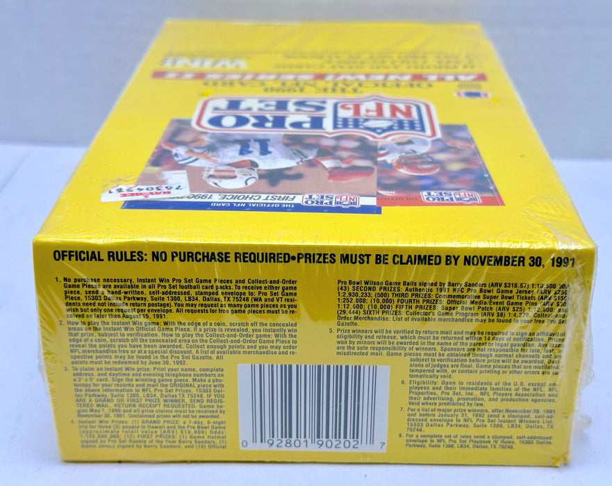 1990 Pro Set Official NFL Card Series II Trading Card Box 36ct Sealed   - TvMovieCards.com