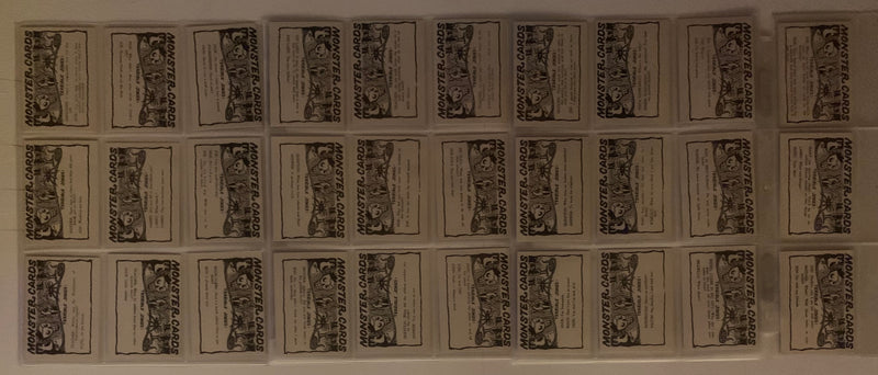 Rosan Blue Monster Cards Complete Set #1-84 Vintage Horror Series NM/EX 1965/66 - TvMovieCards.com
