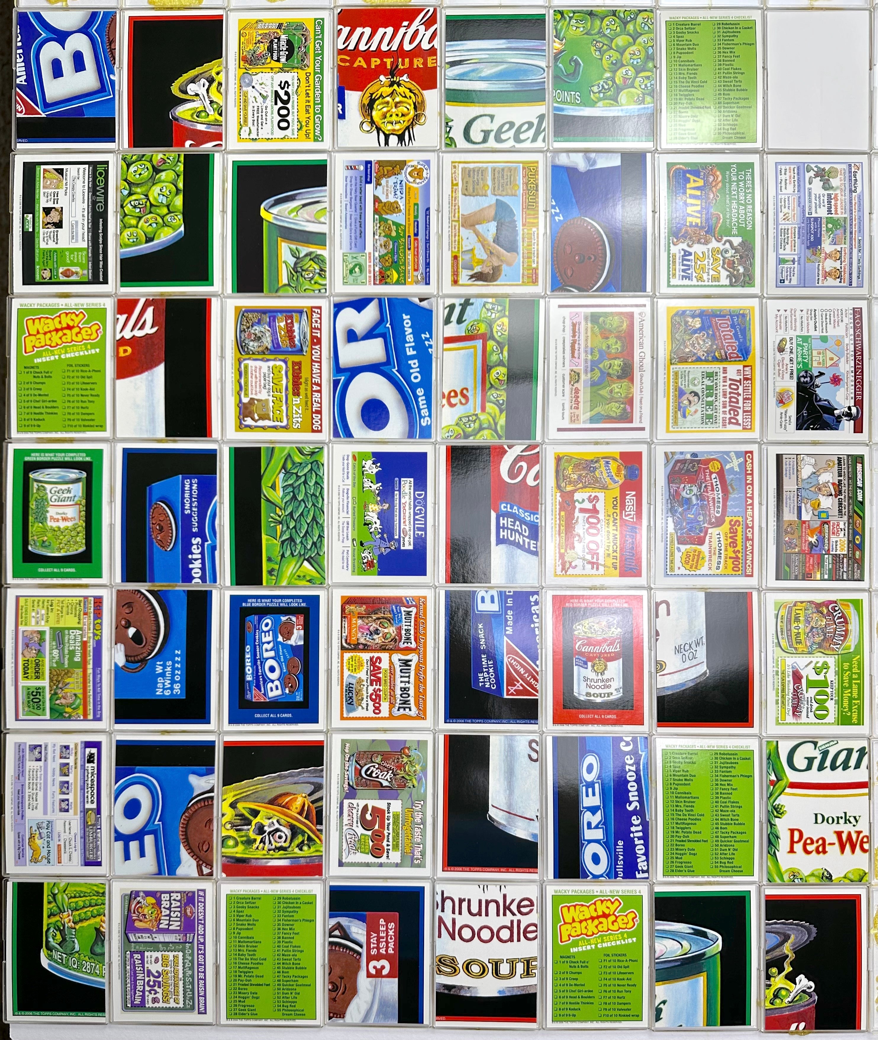 Wacky Packages ANS All New Series 4 Four 55 Sticker Trading Card