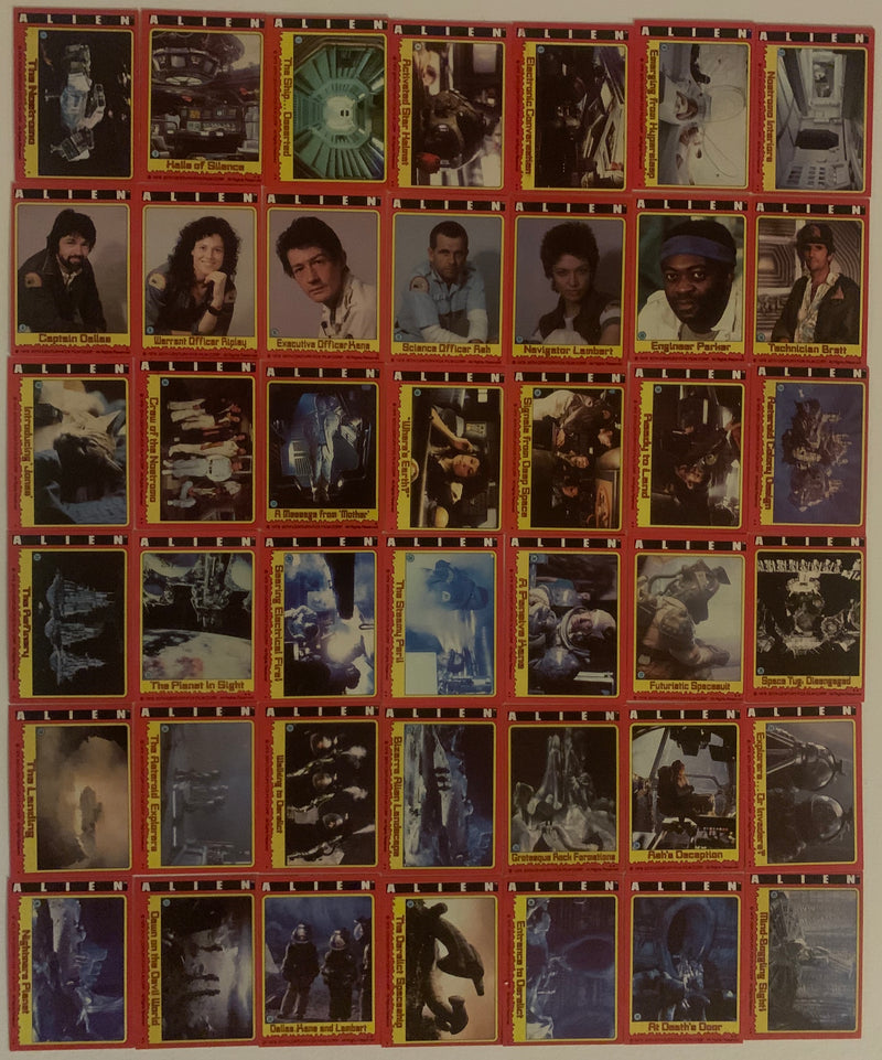 1979 Topps Alien Complete Trading Card Set 84 Cards Sci-Fi Horror Sigourney Weav - TvMovieCards.com