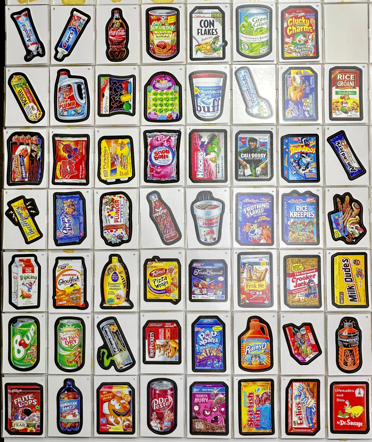 Wacky Packages ANS All New Series 8 Eight 55 Sticker Trading Card