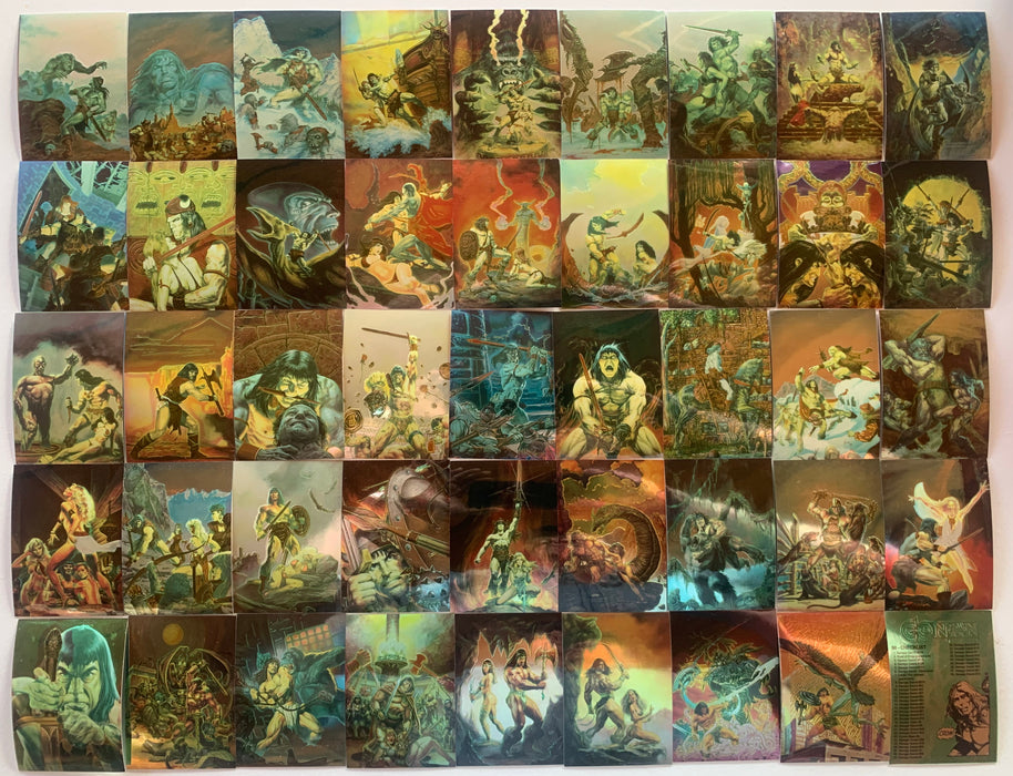 1993 Conan All Chromium Series 1 Base Trading Card Set 90 Card Comic Images