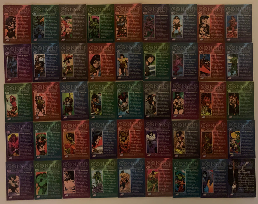 1996 Comic Images Conan The Marvel Years Complete 90 Chromium Card Set NM