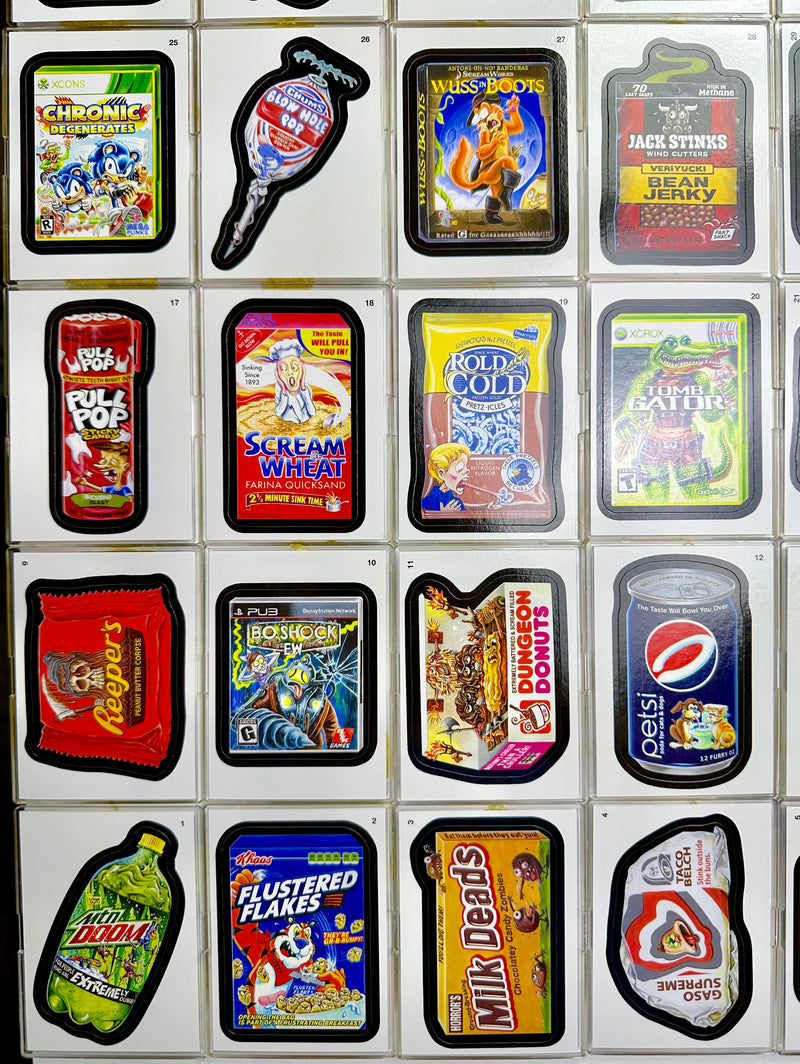 Wacky Packages ANS All New Series 10 Ten 55 Sticker Trading Card Set Topps 2013   - TvMovieCards.com