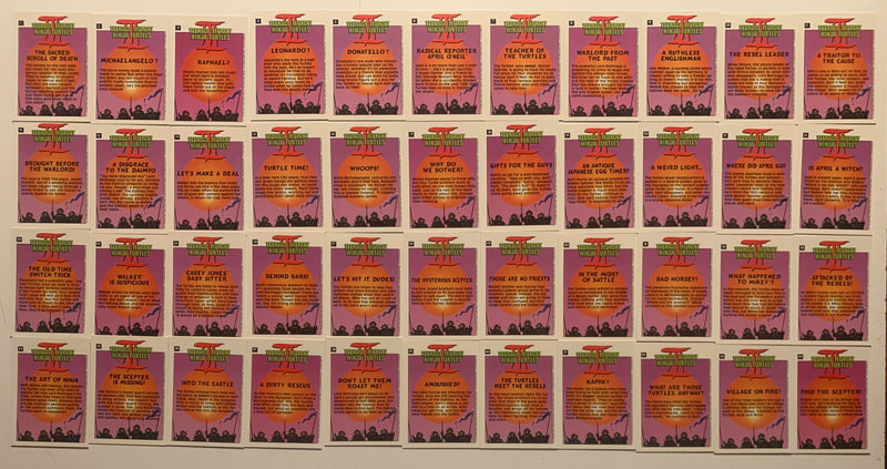 1992 Topps Teenage Mutant Ninja Turtles III Complete 88 Card + 11 Sticker Set NM - TvMovieCards.com