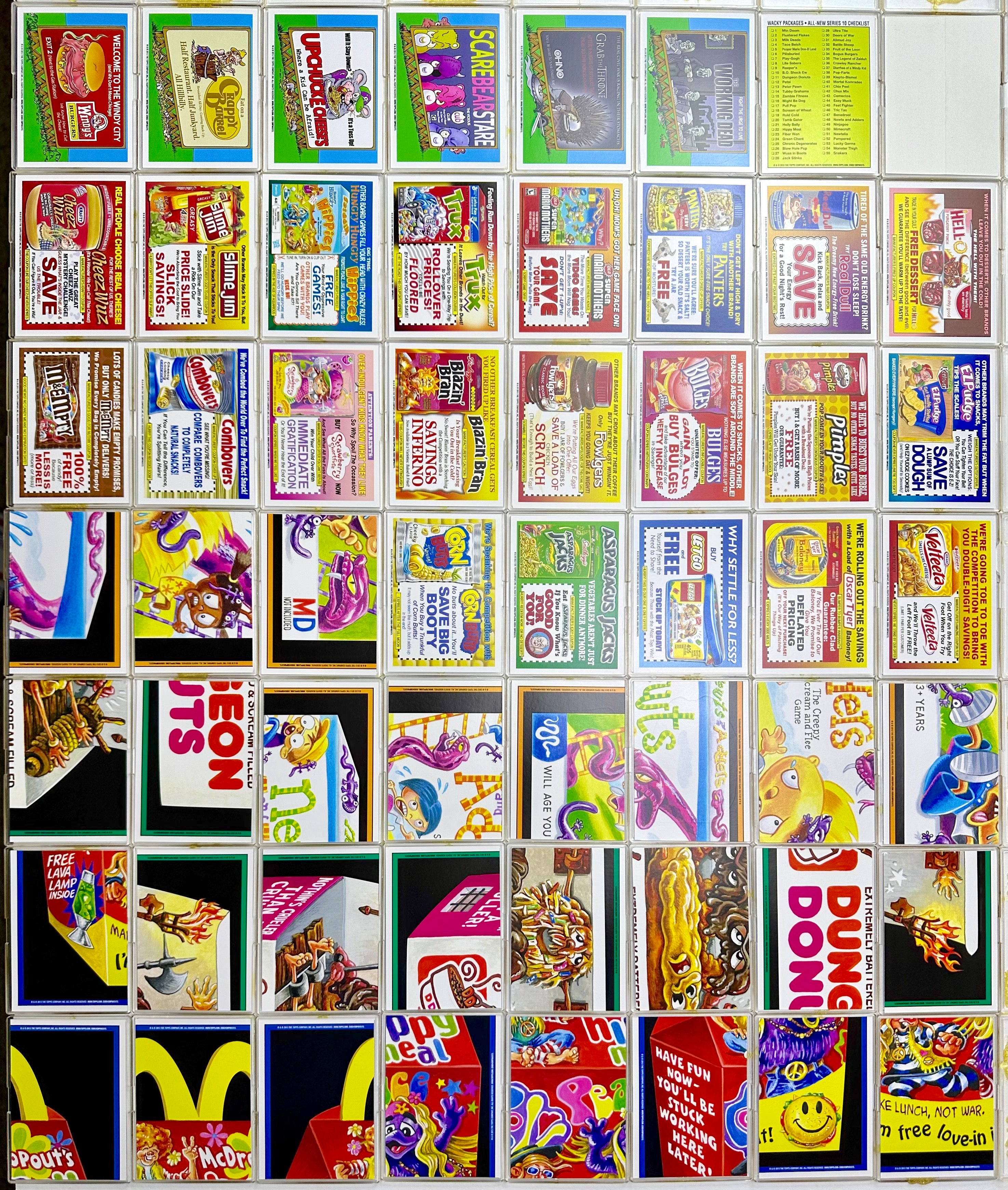Wacky Packages ANS All New Series 10 Ten 55 Sticker Trading Card