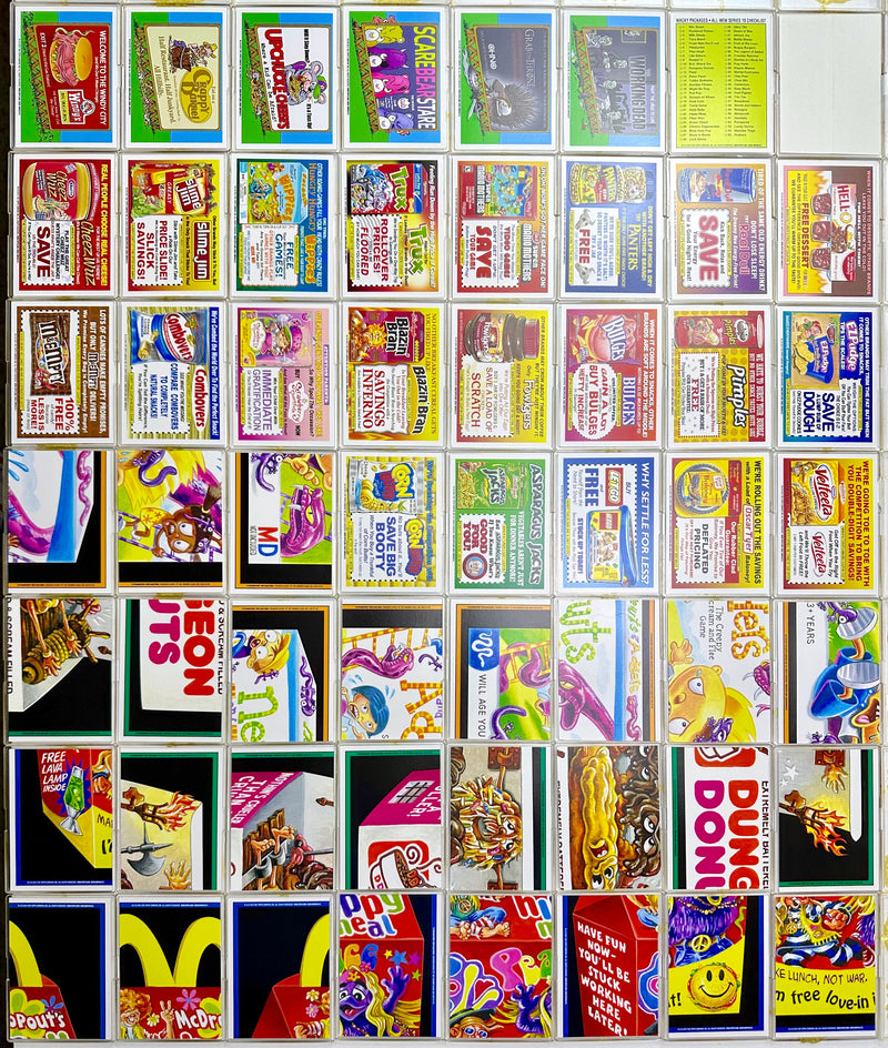 Wacky Packages ANS All New Series 10 Ten 55 Sticker Trading Card Set Topps 2013   - TvMovieCards.com