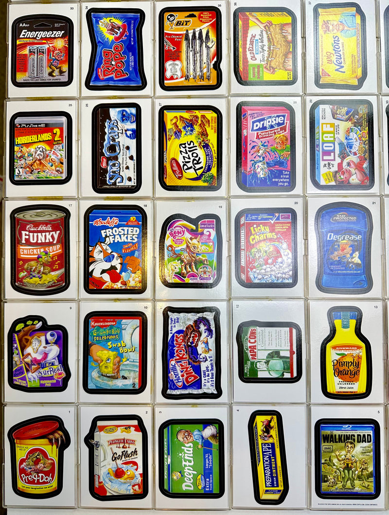Wacky Packages All New Series 11 55 Sticker Trading Card Set Topps 2014   - TvMovieCards.com