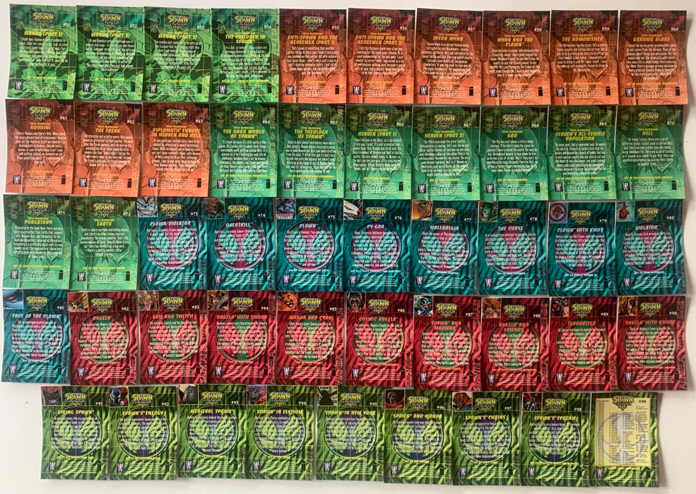 1996 WildStorm Spawn Chromium Complete 99 Card Base Set Todd McFarlane NM