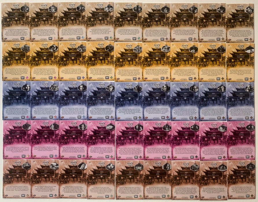 2015 Upper Deck Firefly The Verse Complete Base Set 171 Gold Foil Cards NM