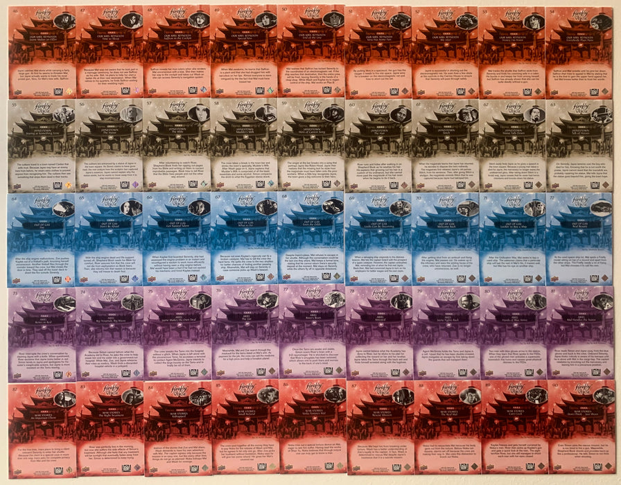 2015 Upper Deck Firefly The Verse Complete Base Set 171 Gold Foil Cards NM