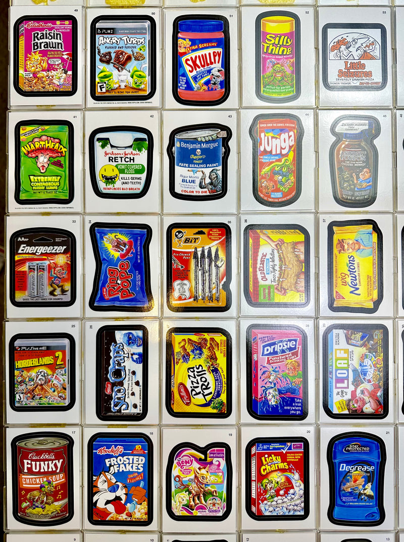 Wacky Packages All New Series 11 55 Sticker Trading Card Set Topps 2014   - TvMovieCards.com