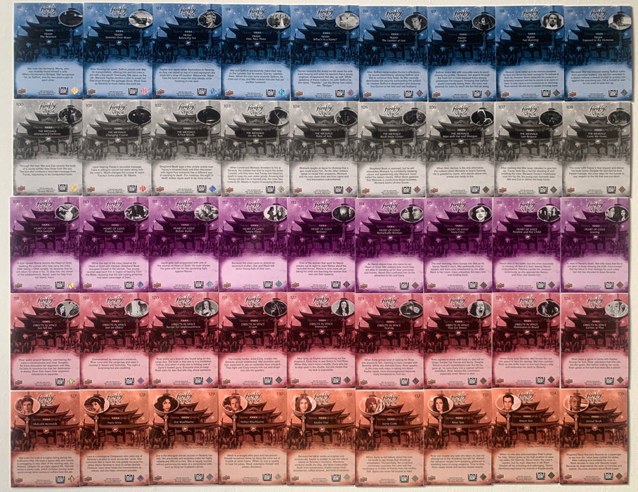 2015 Upper Deck Firefly The Verse Complete Base Set 171 Gold Foil Cards NM