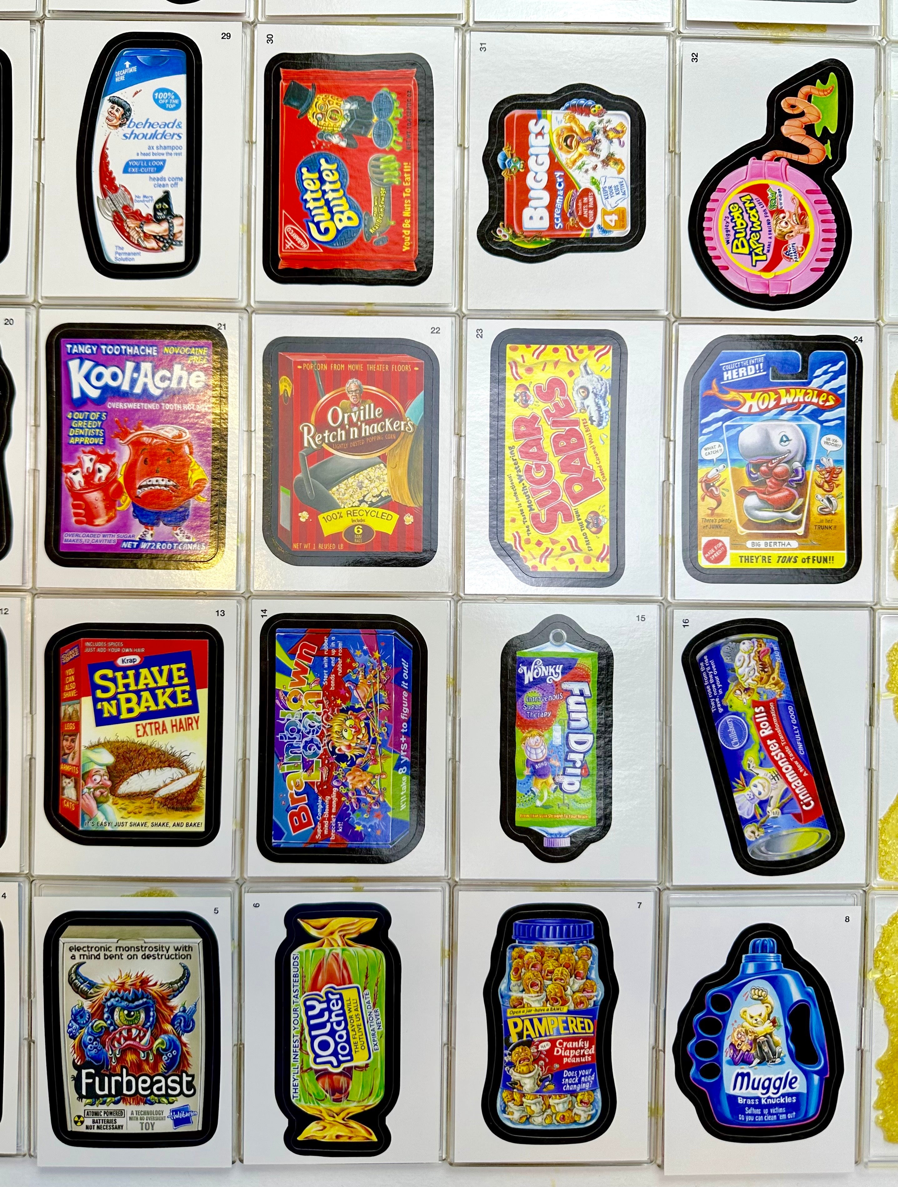 Wacky Packages ANS12 Series 1 - 55 Sticker Trading Card Set Topps