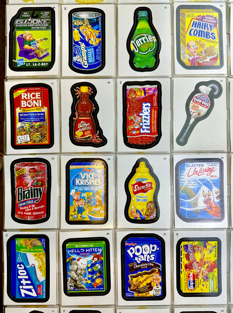 Wacky Packages ANS12 Series 1 - 55 Sticker Trading Card Set Topps 2014   - TvMovieCards.com