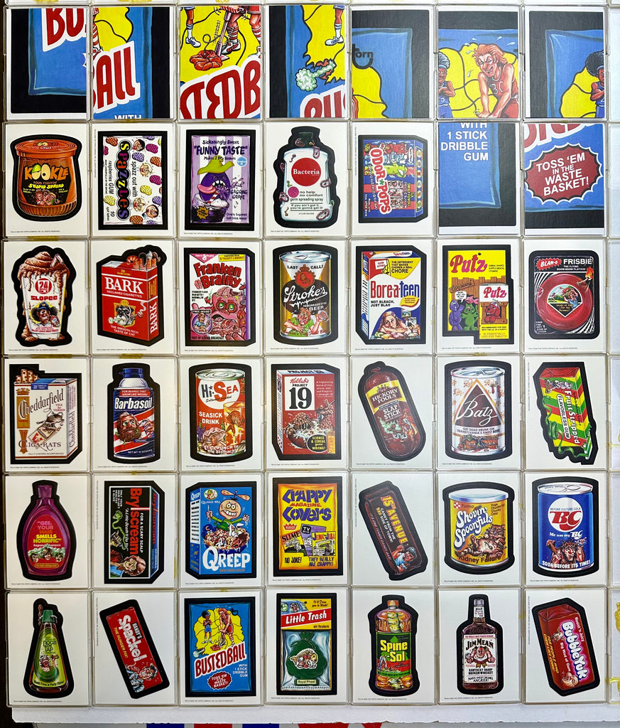 Wacky Packages Old School Series 1 - 42 Sticker / Puzzle Card Set