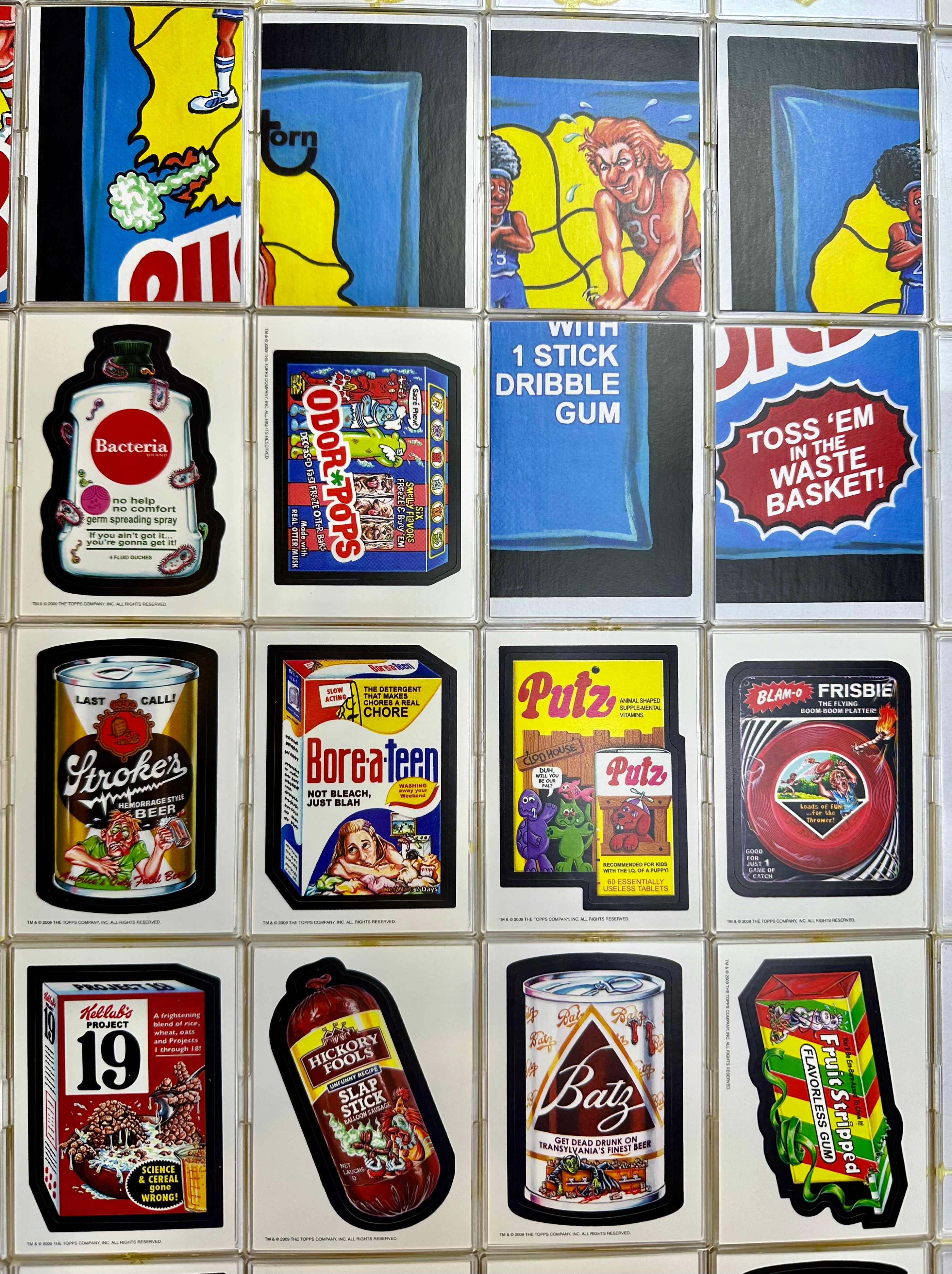 Wacky Packages Old School Series 1 - 42 Sticker / Puzzle Card Set