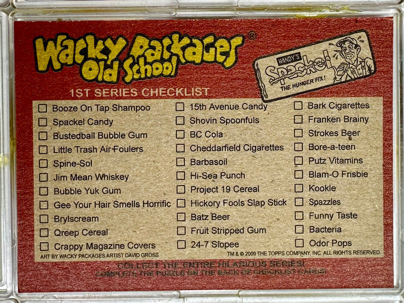Wacky Packages Old School Series 1 - 42 Sticker / Puzzle Card Set Topps 2009   - TvMovieCards.com