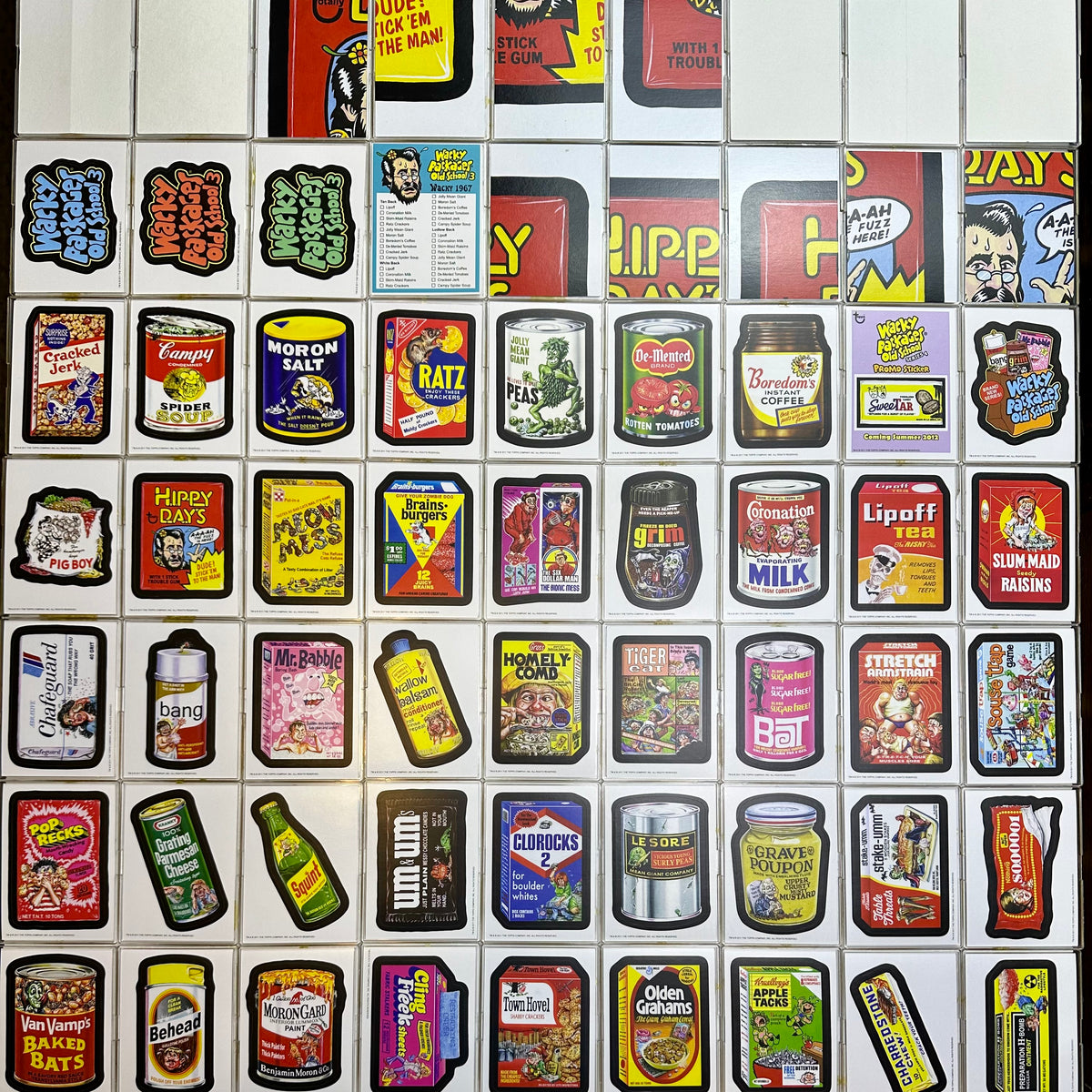Wacky Packages Old School Series 3 Tan 58 Sticker / Puzzle Card