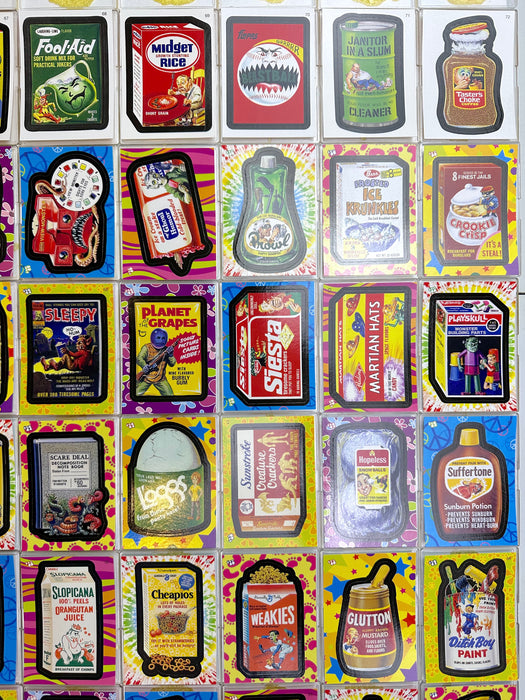 Wacky Packages Series 1 Flashback 72 Sticker Trading Card Set Topps 2008   - TvMovieCards.com