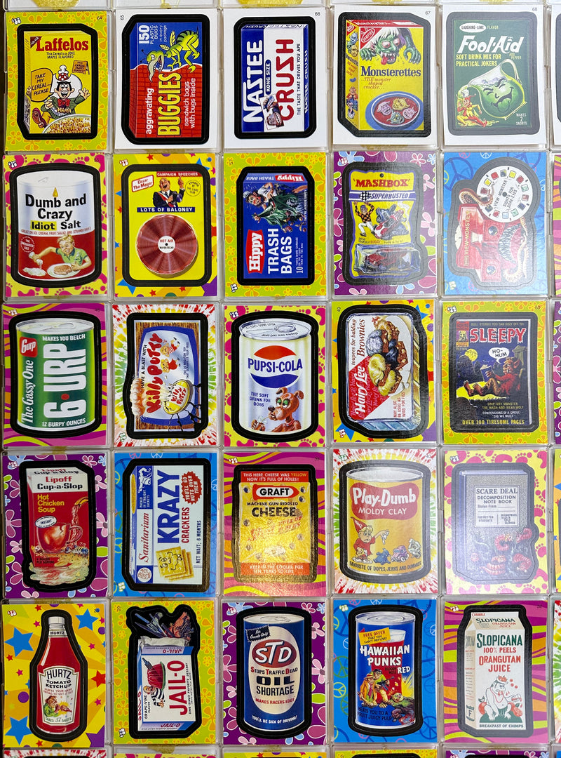 Wacky Packages Series 1 Flashback 72 Sticker Trading Card Set Topps 2008   - TvMovieCards.com