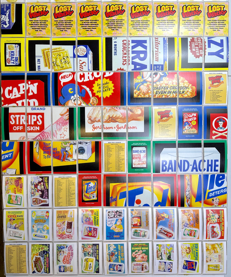 Wacky Packages Series 1 Flashback 72 Sticker Trading Card Set Topps 2008   - TvMovieCards.com
