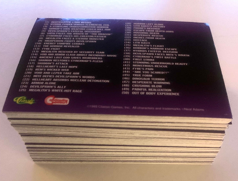 1993 Deathwatch 2000 Base Card Set 100 Comic Cards by Classic Games - TvMovieCards.com