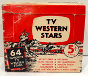1959 TV Western Stars Vintage Trading Card Box Empty Nu Trading Cards - TvMovieCards.com