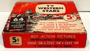 1959 TV Western Stars Vintage Trading Card Box Empty Nu Trading Cards - TvMovieCards.com