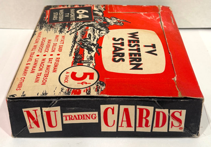 1959 TV Western Stars Vintage Trading Card Box Empty Nu Trading Cards - TvMovieCards.com