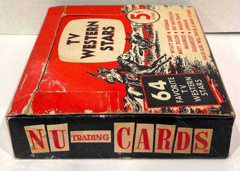1959 TV Western Stars Vintage Trading Card Box Empty Nu Trading Cards - TvMovieCards.com