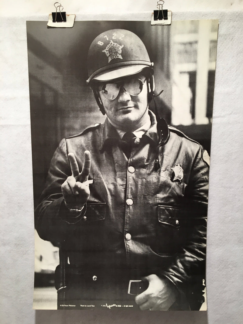 1970 Insanity Chicago Police Poster - Peace Policeman CPD - N 136 Laurel Ross   - TvMovieCards.com