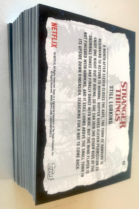 2019 Topps Stranger Things Welcome to the Upside Down 80 Card Complete Base Set NM - TvMovieCards.com