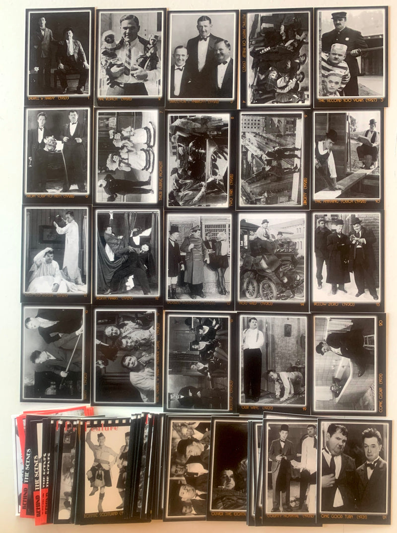 Laurel & Hardy Collector Card Set Limited 70th Anniversary 90 Card Set RiverWye - TvMovieCards.com