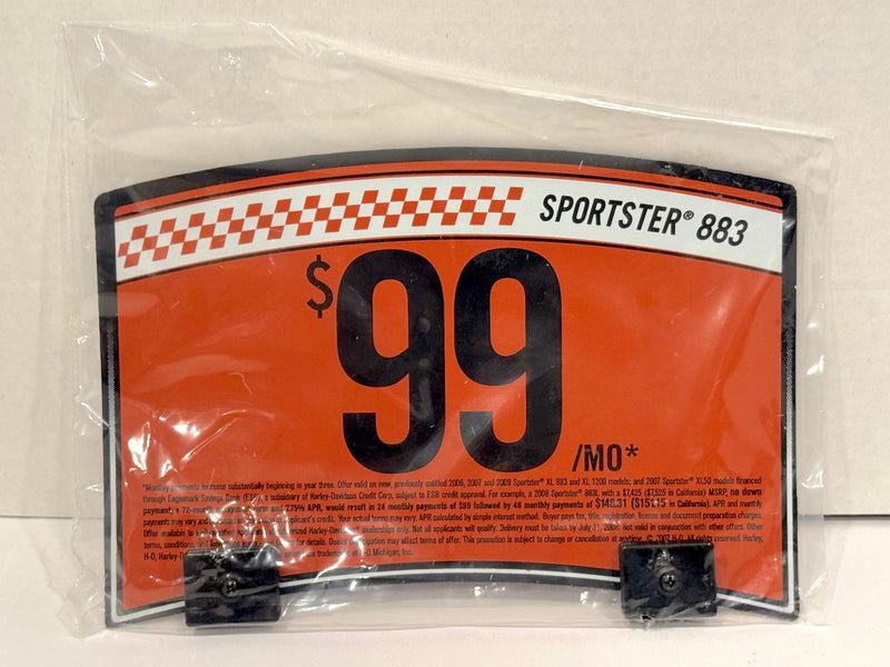 2007 Harley Davidson Sportster 883 Dealer Sales Promotion Pricing Magnetic Sign - TvMovieCards.com