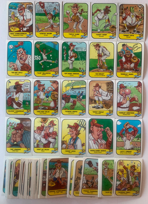 Wacky At Bats Card Set 100 Swear Scratch Steal Baseball Parody Cards 1991 Confax Inc. - TvMovieCards.com