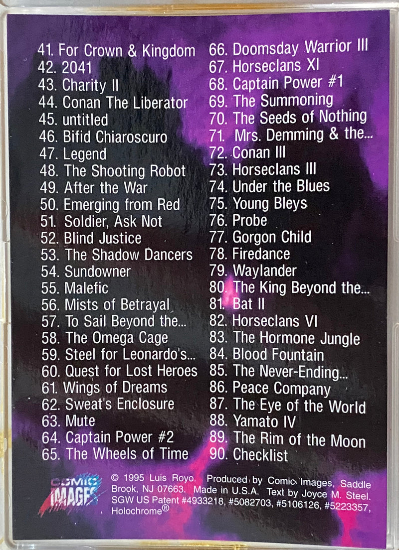 1995 Best of Luis Royo All-Chromium Complete Trading Card Set 90 Cards   - TvMovieCards.com