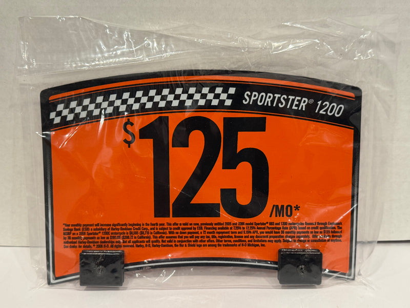 2006 Harley Davidson Sportster 1200 Dealer Sales Promotion Pricing Magnetic Sign - TvMovieCards.com