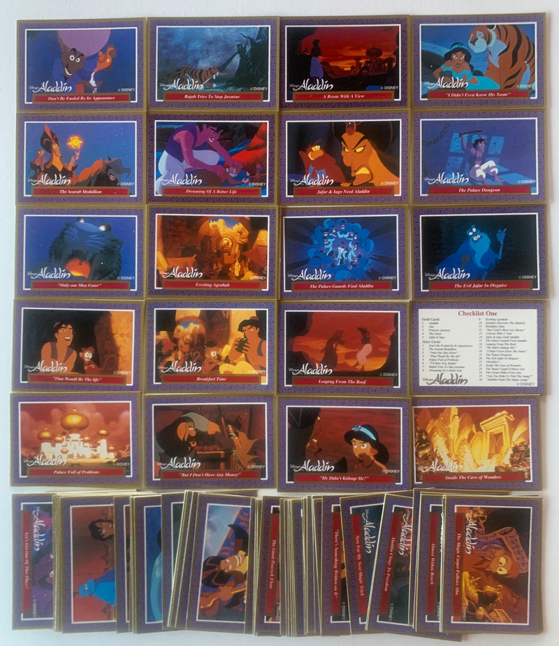 1993 Disney Aladdin Movie Base Card Set Dynamic Marketing Australia 100 Cards NM - TvMovieCards.com