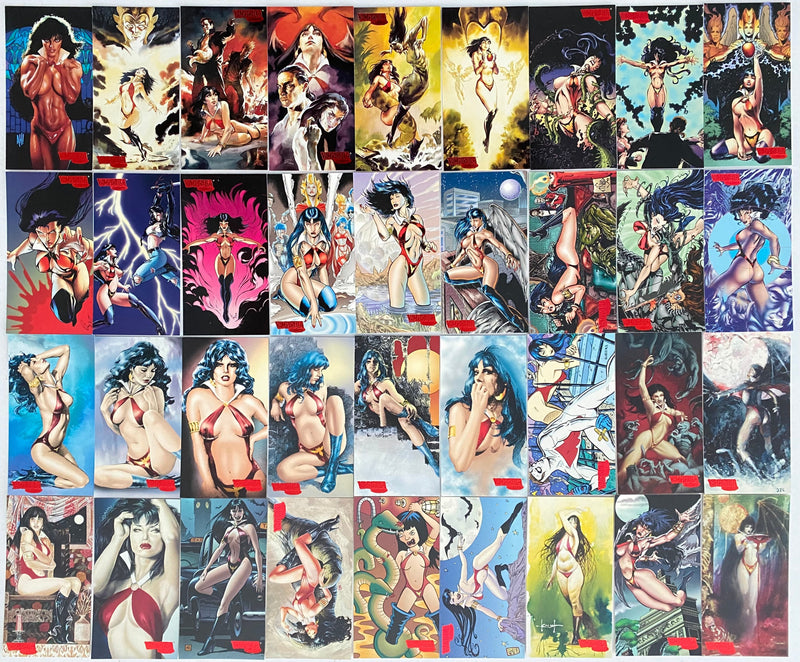 1995 Vampirella Gallery Red Foil Base Card Set 72 Widevision Cards   - TvMovieCards.com