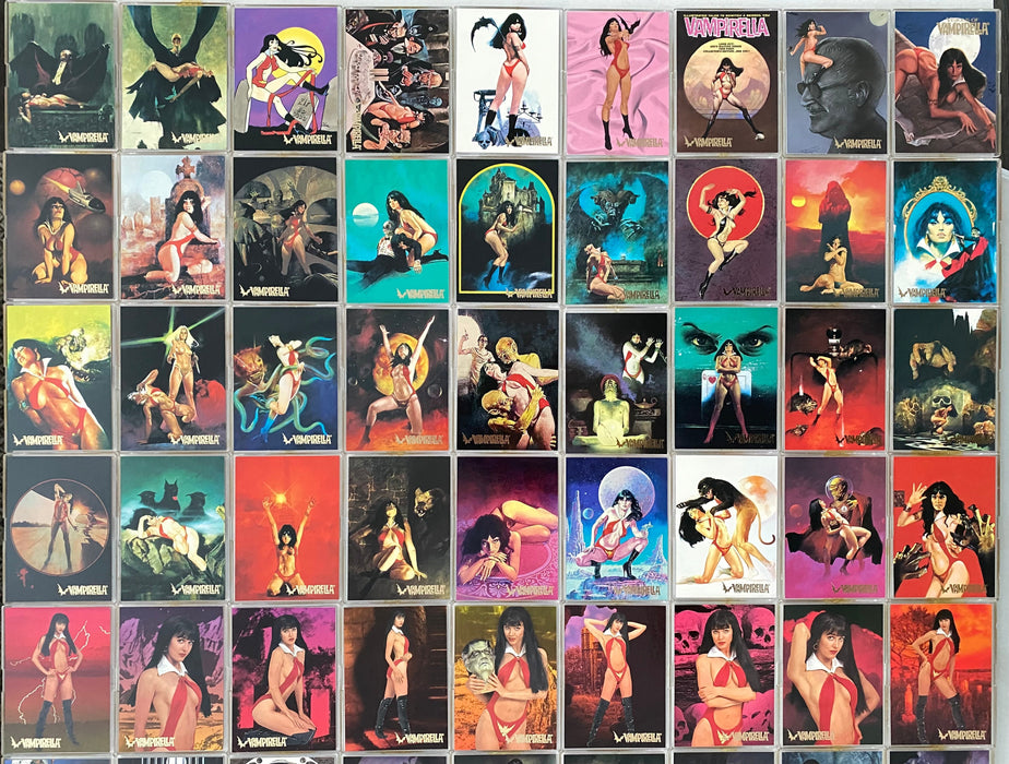 Visions of Vampirella Gold Foil Complete Base Trading Card Set 90 Cards Topps 1995   - TvMovieCards.com