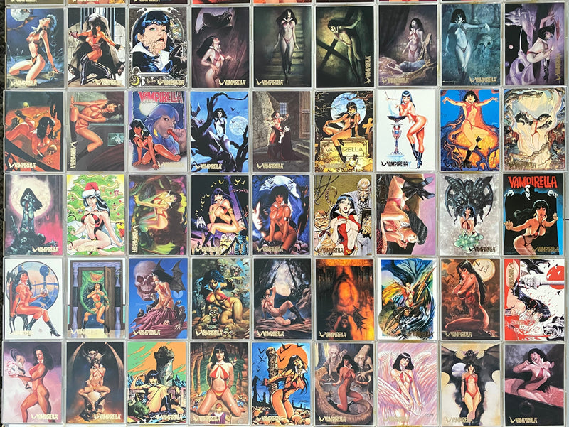 Visions of Vampirella Gold Foil Complete Base Trading Card Set 90 Cards Topps 19 - TvMovieCards.com