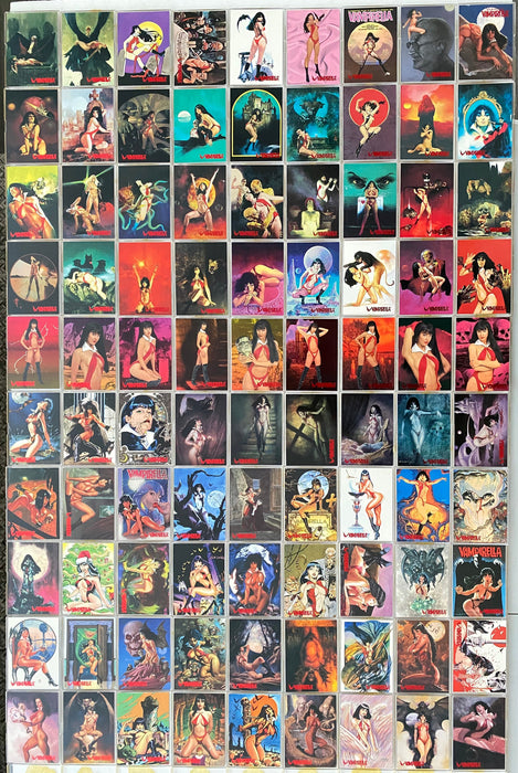 Visions of Vampirella Red Foil Complete Trading Card Set 90 Cards Topps 1995   - TvMovieCards.com